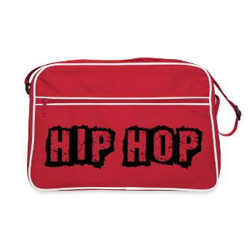 Logo Hip Hop audacieux - Sac Retro - rouge/blanc - Devant