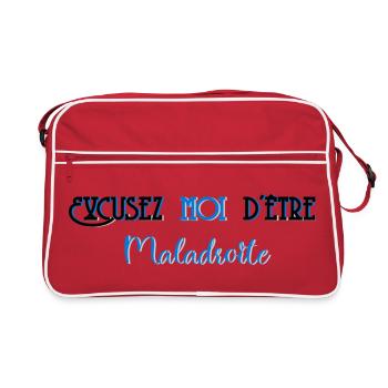 Excusez moi d etre maladroite - Sac Retro - rouge/blanc - Devant