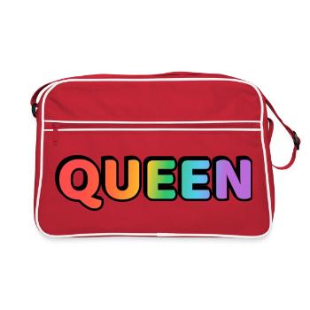 REINE ARC-EN-CIEL - Sac Retro - rouge/blanc - Devant