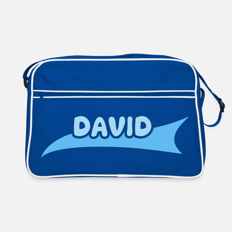 First name David Retro Bag