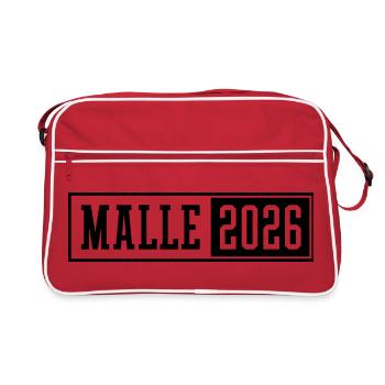 Malle 2026 - Sac Retro - rouge/blanc - Devant