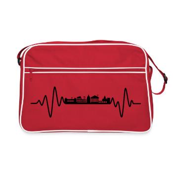 Rome Skyline Heartbeat Rome - Retro Bag - red/white - Front