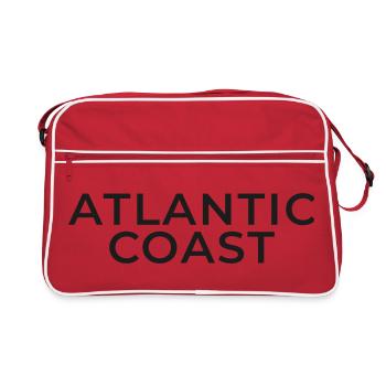 Atlantic Coast - Minimalist Nautical Style - Retro Bag - red/white - Front