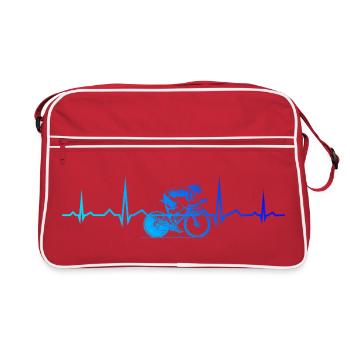 Modern road bike artwork - Retro Bag - red/white - Front