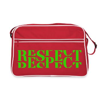 respect - Retro Bag - red/white - Front