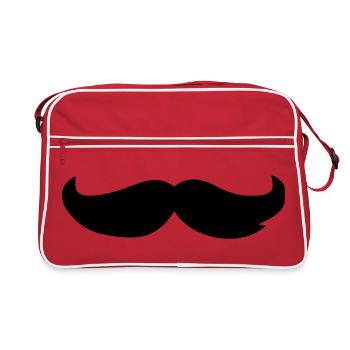 Barbe Moustache - Sac Retro - rouge/blanc - Devant