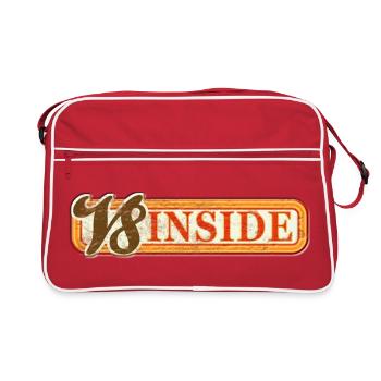 V8 Inside - Retro Tasche - Rot/Weiß - Vorne