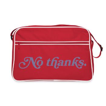 No thank you. - Retro Bag - red/white - Front