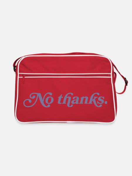 No thank you. - Retro Bag - red/white - Front