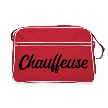 Professioneller LKW-Fahrer Pr - Retro Tasche - Rot/Weiß - Vorne