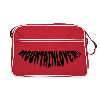 Amoureux de la montagne - Sac Retro - rouge/blanc - Devant