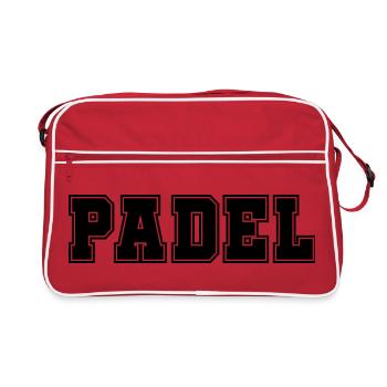 Padel Gras. - Sac Retro - rouge/blanc - Devant
