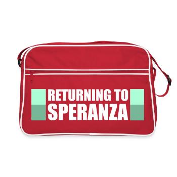 Back to Speranza Funny Gaming Loot - Retro Tasche - Rot/Weiß - Vorne