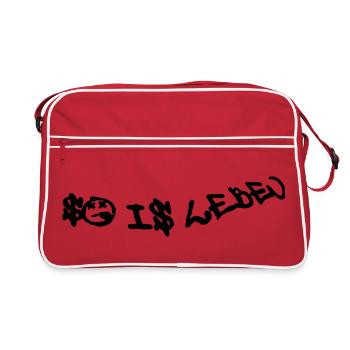 So is Leben - Retro Tasche - Rot/Weiß - Vorne