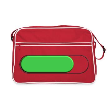 Jauge Petite Verte (chargement) - Sac Retro - rouge/blanc - Devant