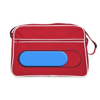 Jauge Petite bleu (chargement) - Sac Retro - rouge/blanc - Devant