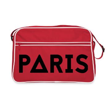 PARIS - Sac Retro - rouge/blanc - Devant