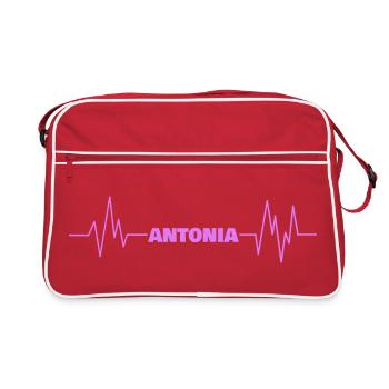 Antonia - Retro Bag - red/white - Front