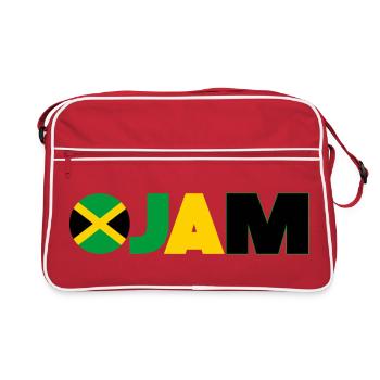Jamaika - Retro Tasche - Rot/Weiß - Vorne