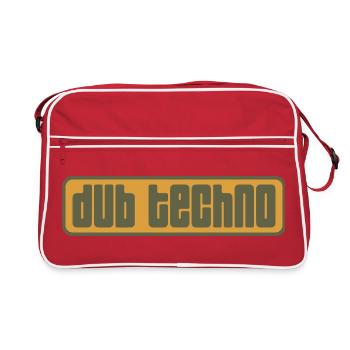 Dub Techno Retro Emblem - Sac Retro - rouge/blanc - Devant