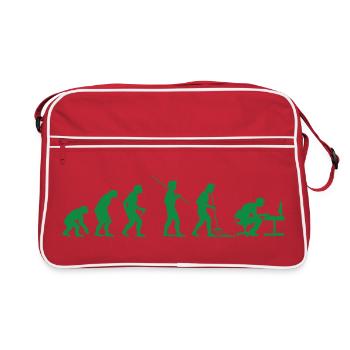 Programmer Evolution Computer Scientist Developer - Retro Bag - red/white - Front