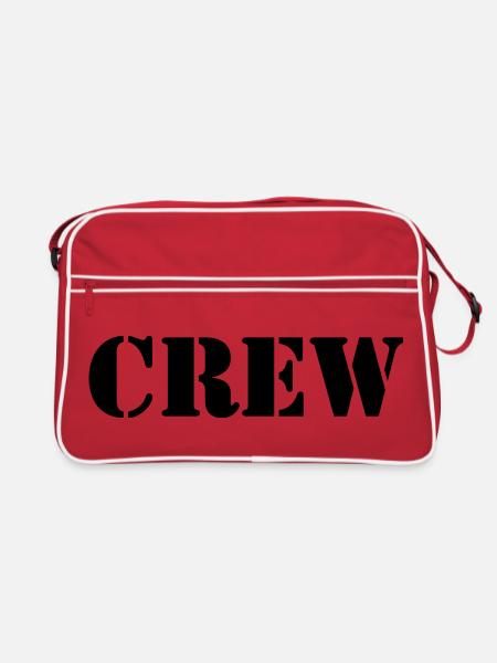 Crew - Retro Tasche - Rot/Weiß - Vorne