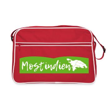 mostIndien - Retro Tasche - Rot/Weiß - Vorne