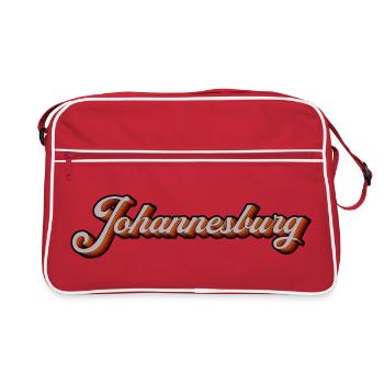 Johannesburg Retro Script - Retro Bag - red/white - Front