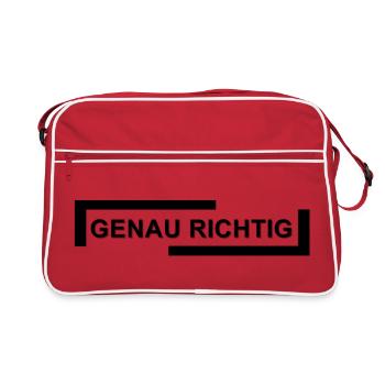 Abstract Watercolor Overflow - Retro Bag - red/white - Front