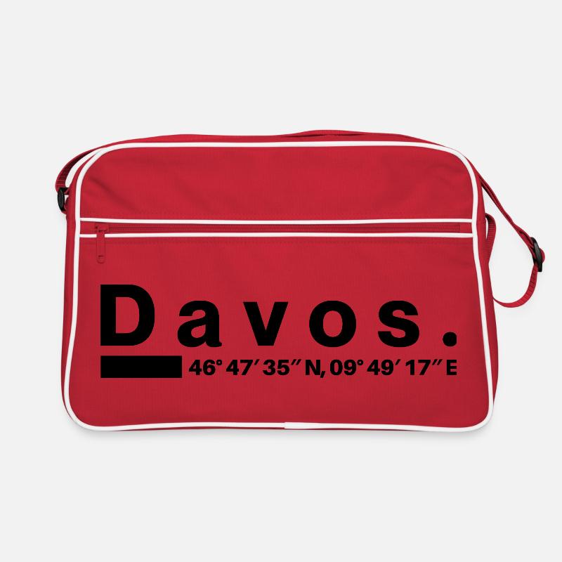 Davos Coordinates Graubünden Graubünden Graubünden Retro Bag