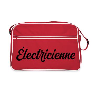 Pro Elektriker Installation der elektrischen Verkabelung - Retro Tasche - Rot/Weiß - Vorne