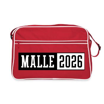 Malle 2026 - Sac Retro - rouge/blanc - Devant