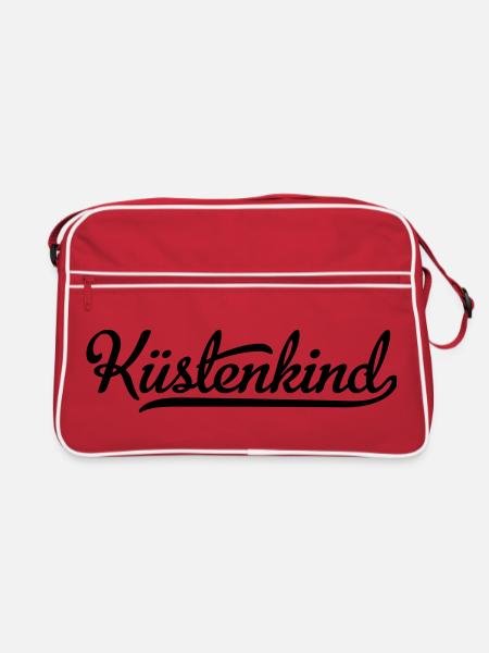 Coastal Child - Retro Bag - red/white - Front