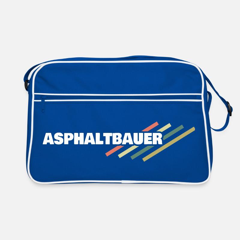 Beruf Asphaltbauer Retro Tasche