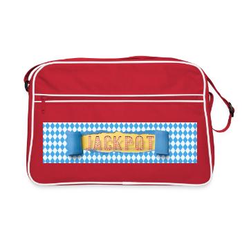 Jackpot Rétro Banner Style Vintage - Sac Retro - rouge/blanc - Devant