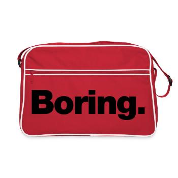 Boring - Retro Bag - red/white - Front