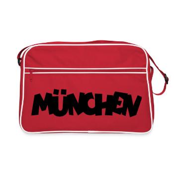 München - Retro Tasche - Rot/Weiß - Vorne
