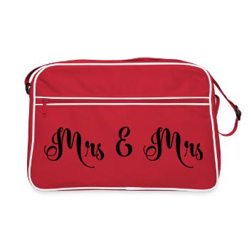 Mrs & Mrs Design pour les mariages lesbiens - Sac Retro - rouge/blanc - Devant