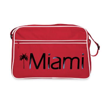 Miami - Retro Tasche - Rot/Weiß - Vorne