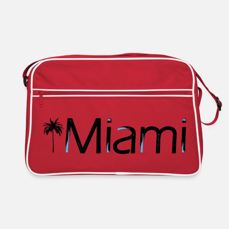 Miami - Retro Tasche - Rot/Weiß