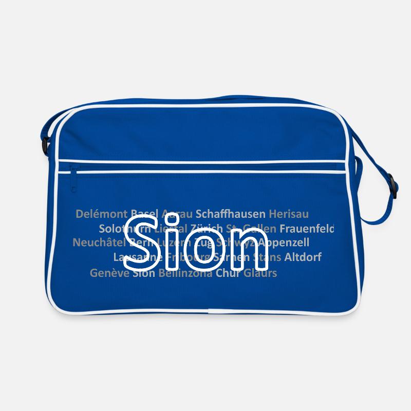 Schweizer Städte Sion Retro Tasche