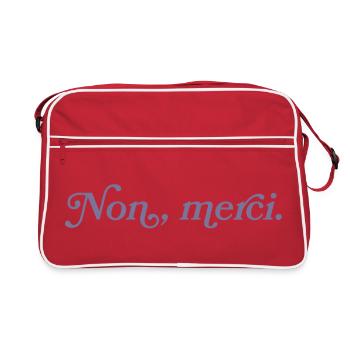 Non, merci – French Minimalism - Retro Bag - red/white - Front