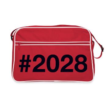 2028 Hashtag - Retro Bag - red/white - Front
