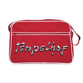 Typographie Tempelhof Liquid Chrome - Sac Retro - rouge/blanc - Devant