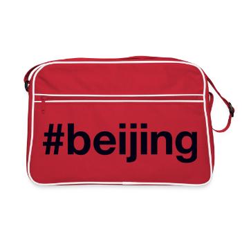 Pékin Hashtag Pékin - Sac Retro - rouge/blanc - Devant