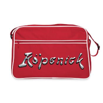 Typographie Köpenick Liquid Chrome - Sac Retro - rouge/blanc - Devant