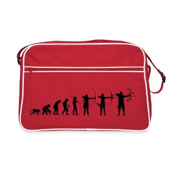 ArcheryKind_2026_Bk - Retro Tasche - Rot/Weiß - Vorne