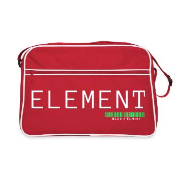 ELEMENT | Minimalist Architects of Essence Design - Retro Bag - red/white - Front