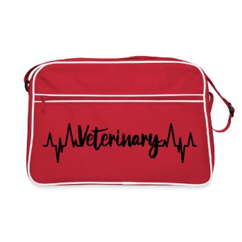 Veterinary pulse rate - Retro Bag - red/white - Front