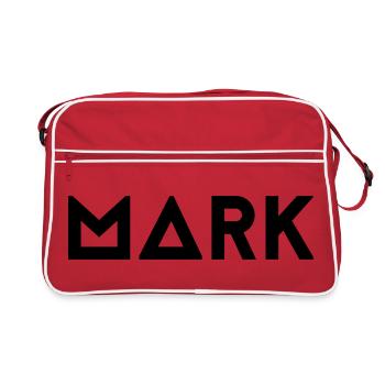 Prénom Mark - Sac Retro - rouge/blanc - Devant